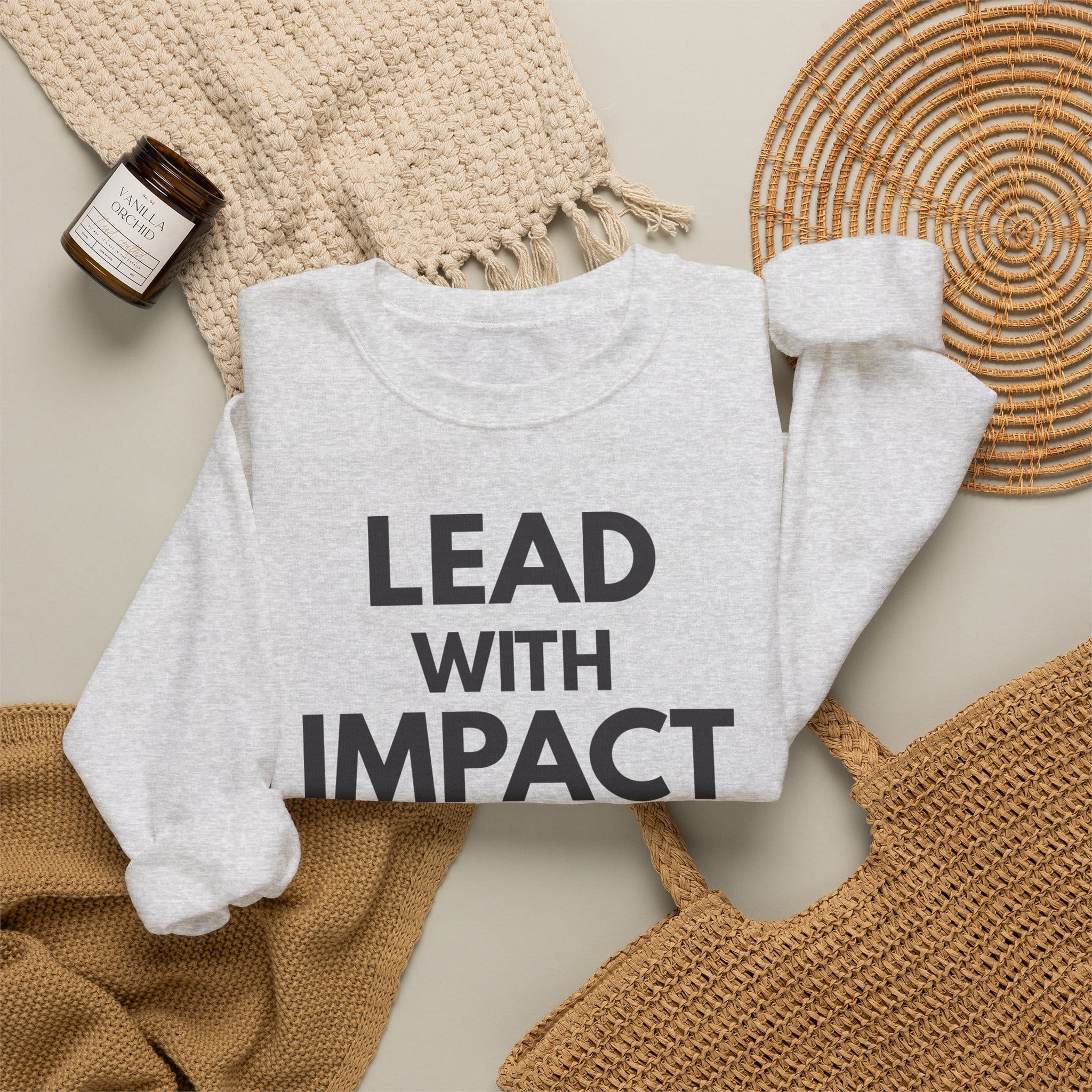 Lead With Impact Crewneck Sweatshirt — Inspirational Leadership Pullover - Image 10