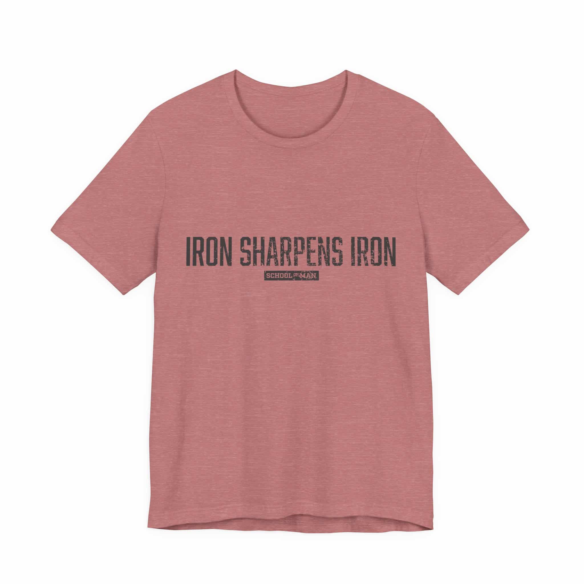 Iron Sharpens Iron tee | 'As One Man Sharpens Another' motivational shirt - Image 5