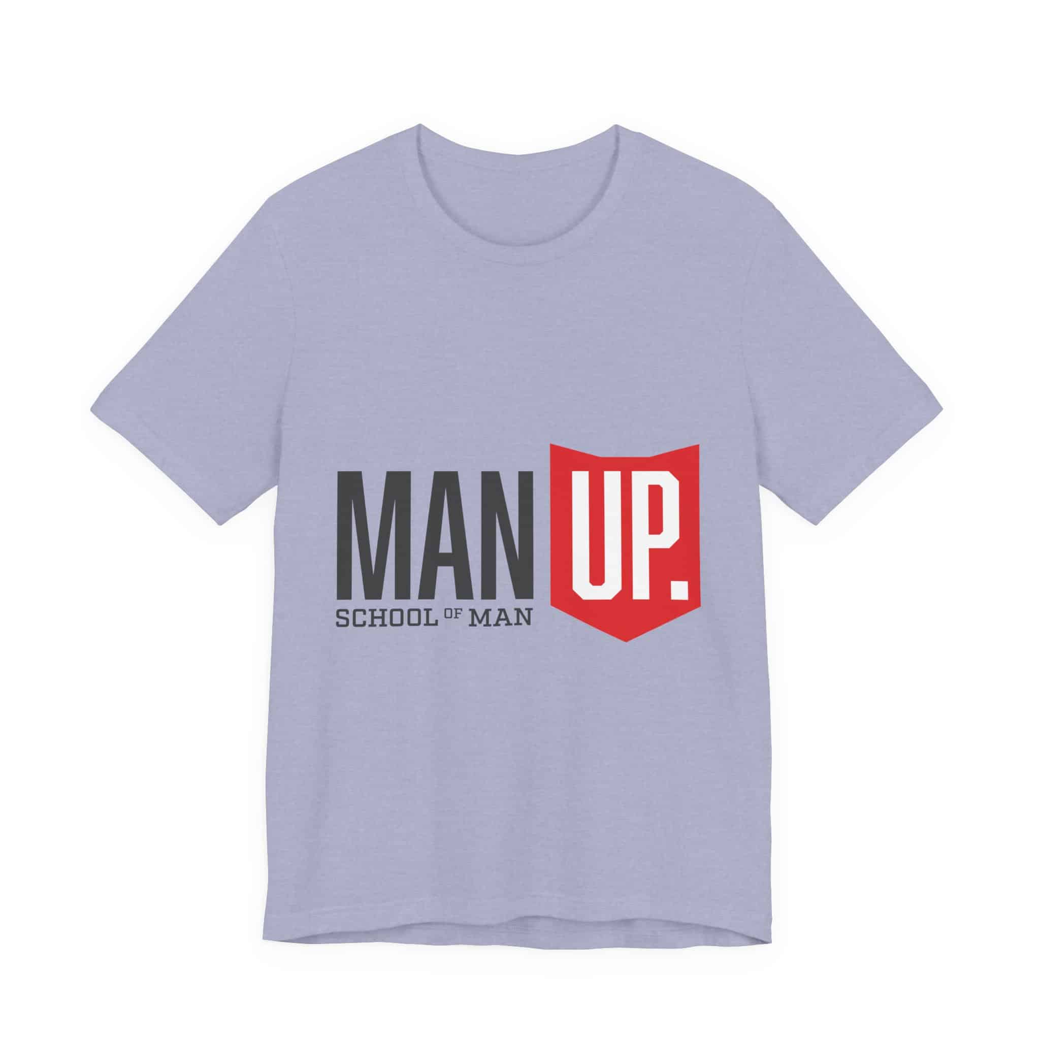Man Up Shield logo T-Shirt | School of Man graphic tee - Image 36