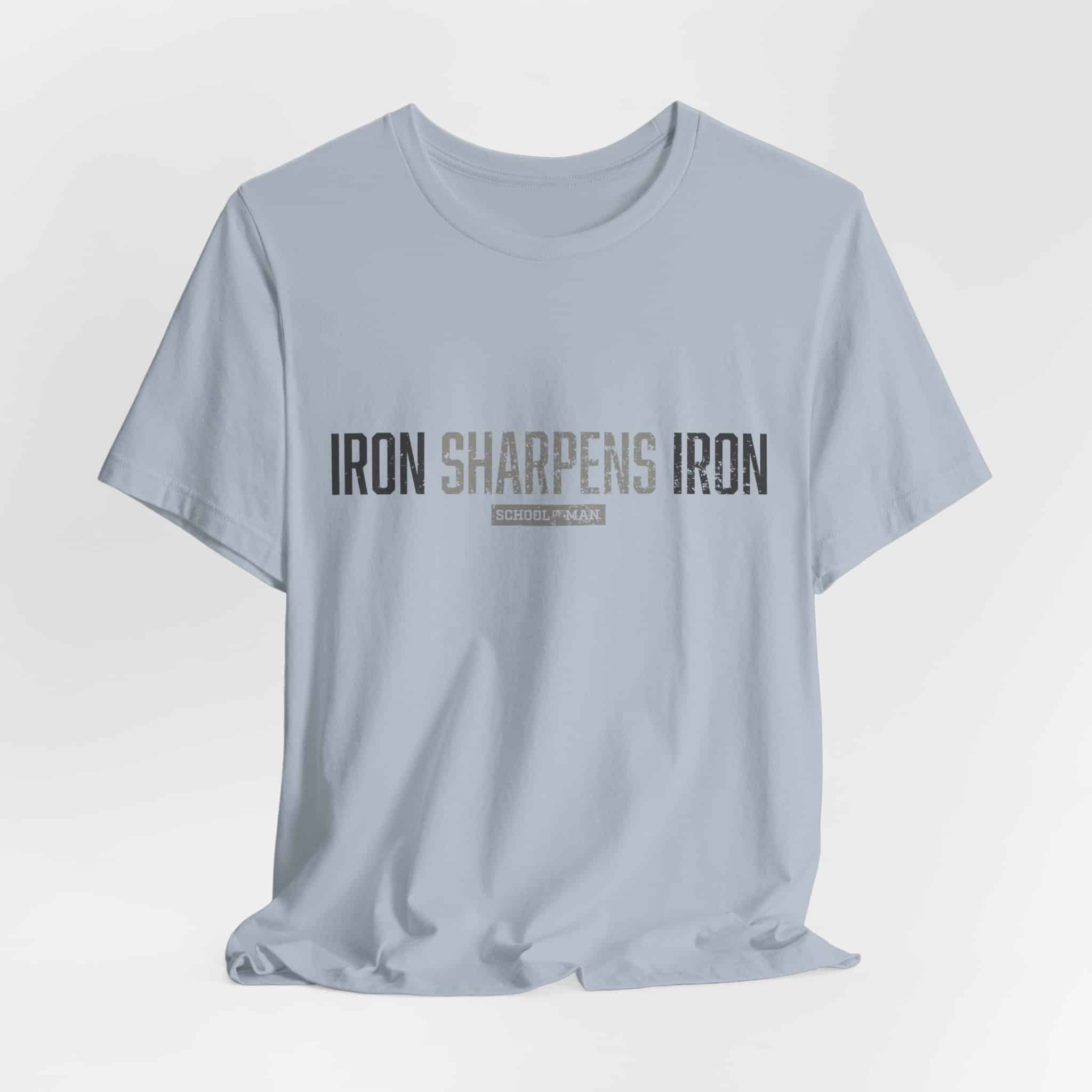 Iron Sharpens Iron T-Shirt | As One Man Sharpens Another, Faith-Based Tee - Image 36