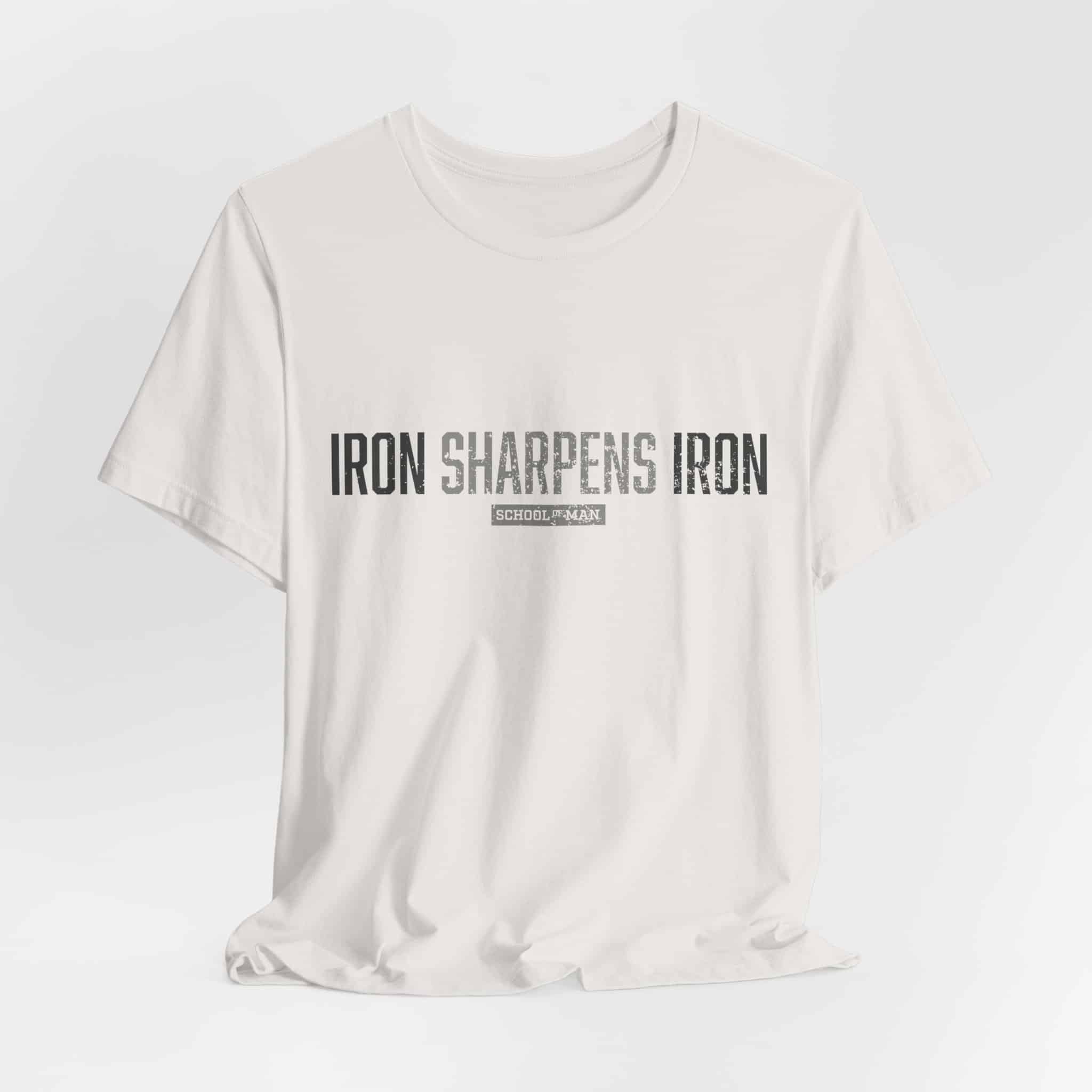Iron Sharpens Iron T-Shirt | As One Man Sharpens Another, Faith-Based Tee - Image 16