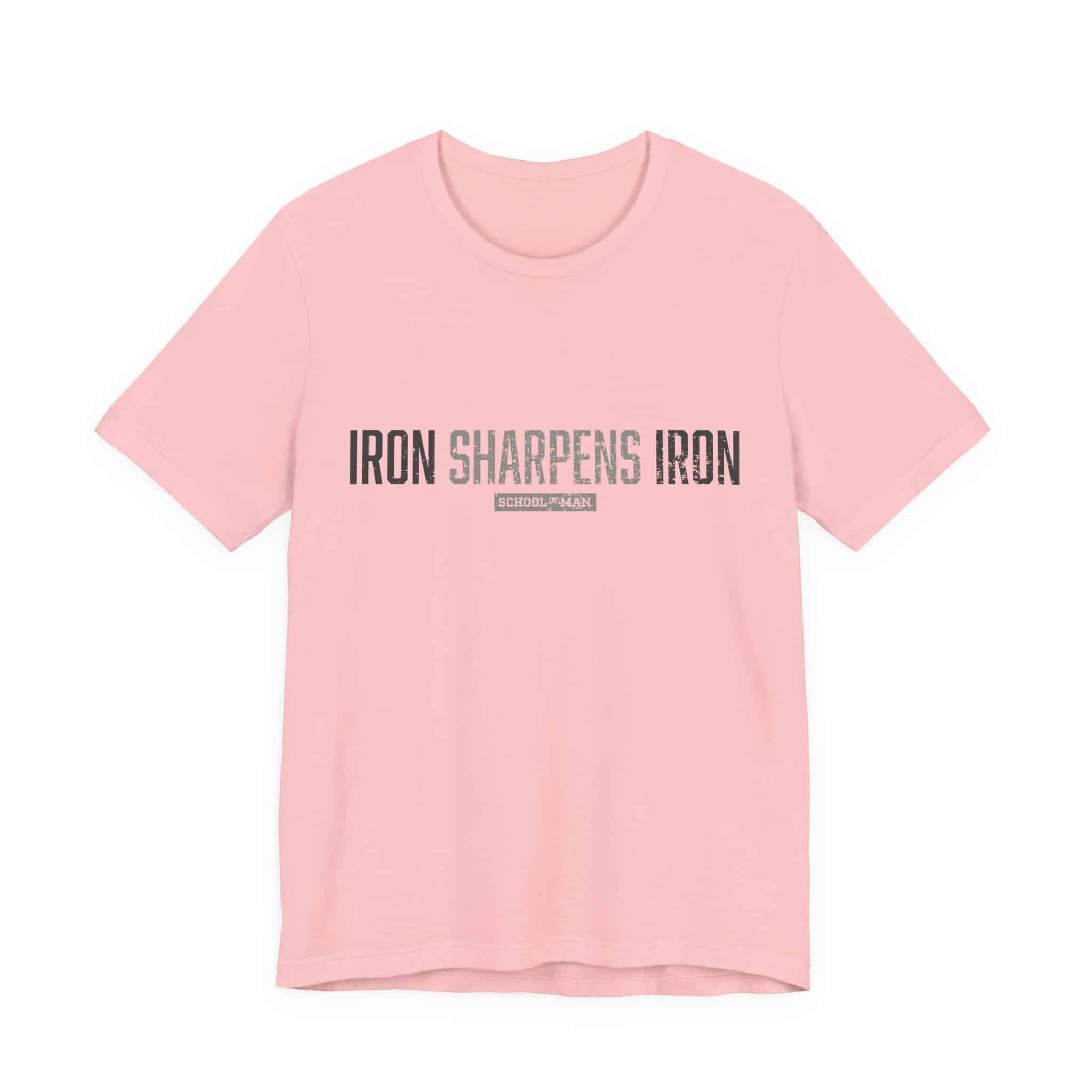Iron Sharpens Iron T-Shirt | As One Man Sharpens Another, Faith-Based Tee - Image 49