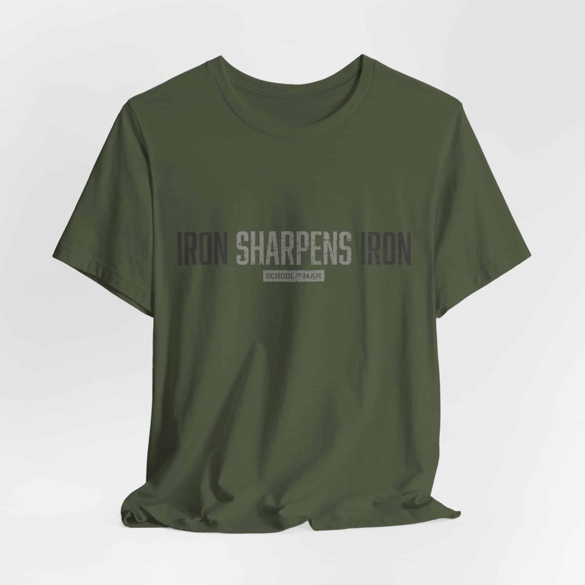 Iron Sharpens Iron T-Shirt | As One Man Sharpens Another, Faith-Based Tee - Image 24