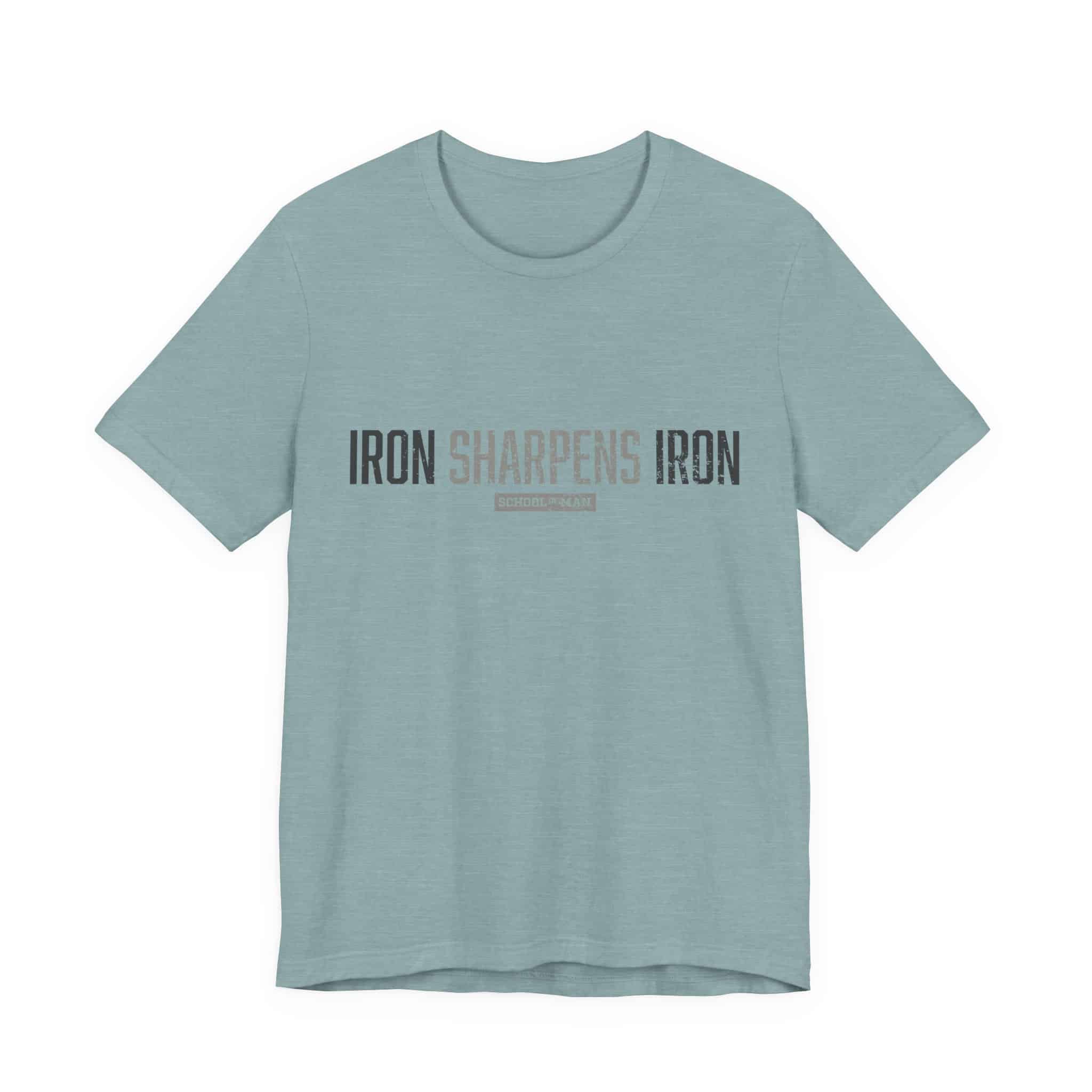 Iron Sharpens Iron T-Shirt | As One Man Sharpens Another, Faith-Based Tee - Image 29