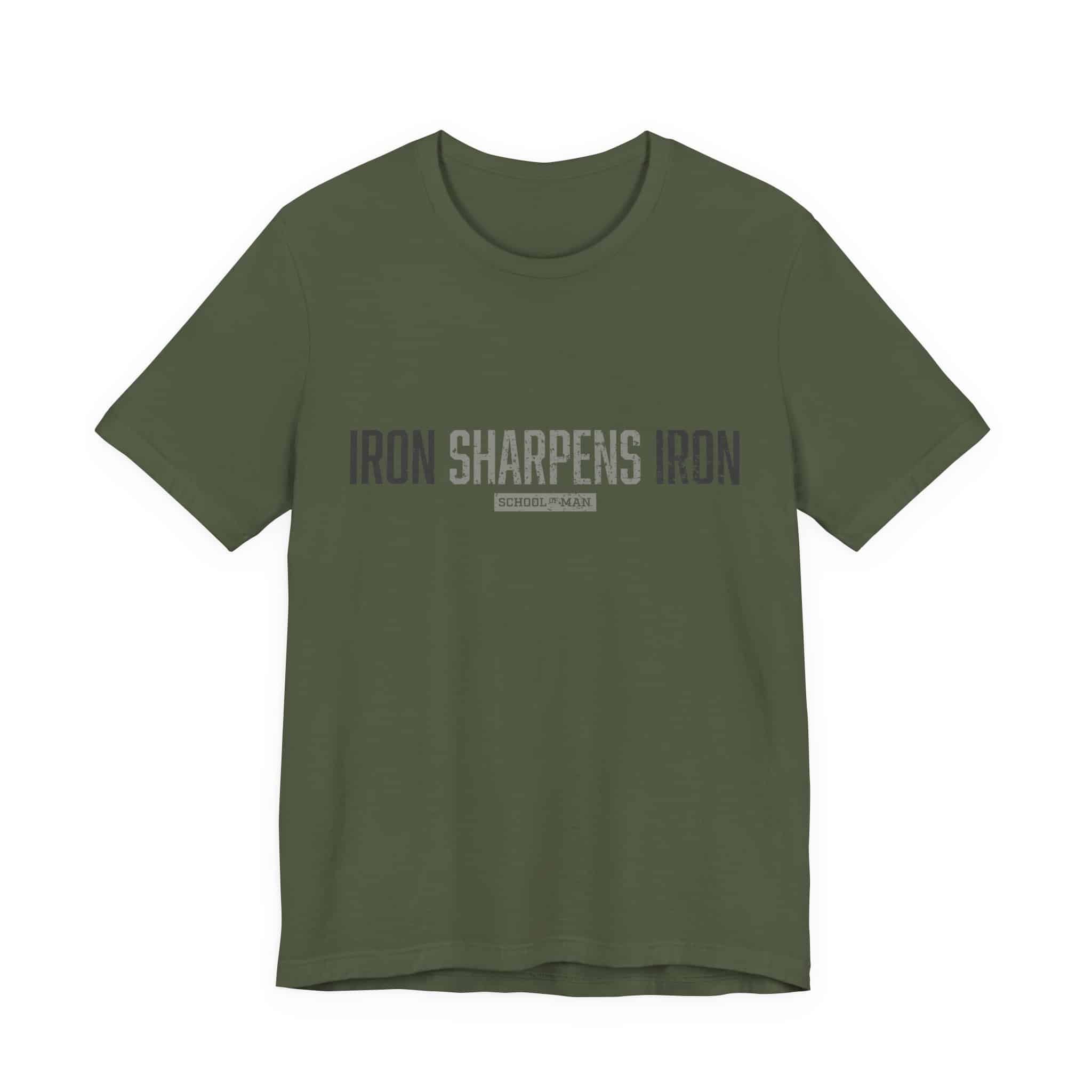 Iron Sharpens Iron T-Shirt | As One Man Sharpens Another, Faith-Based Tee - Image 21