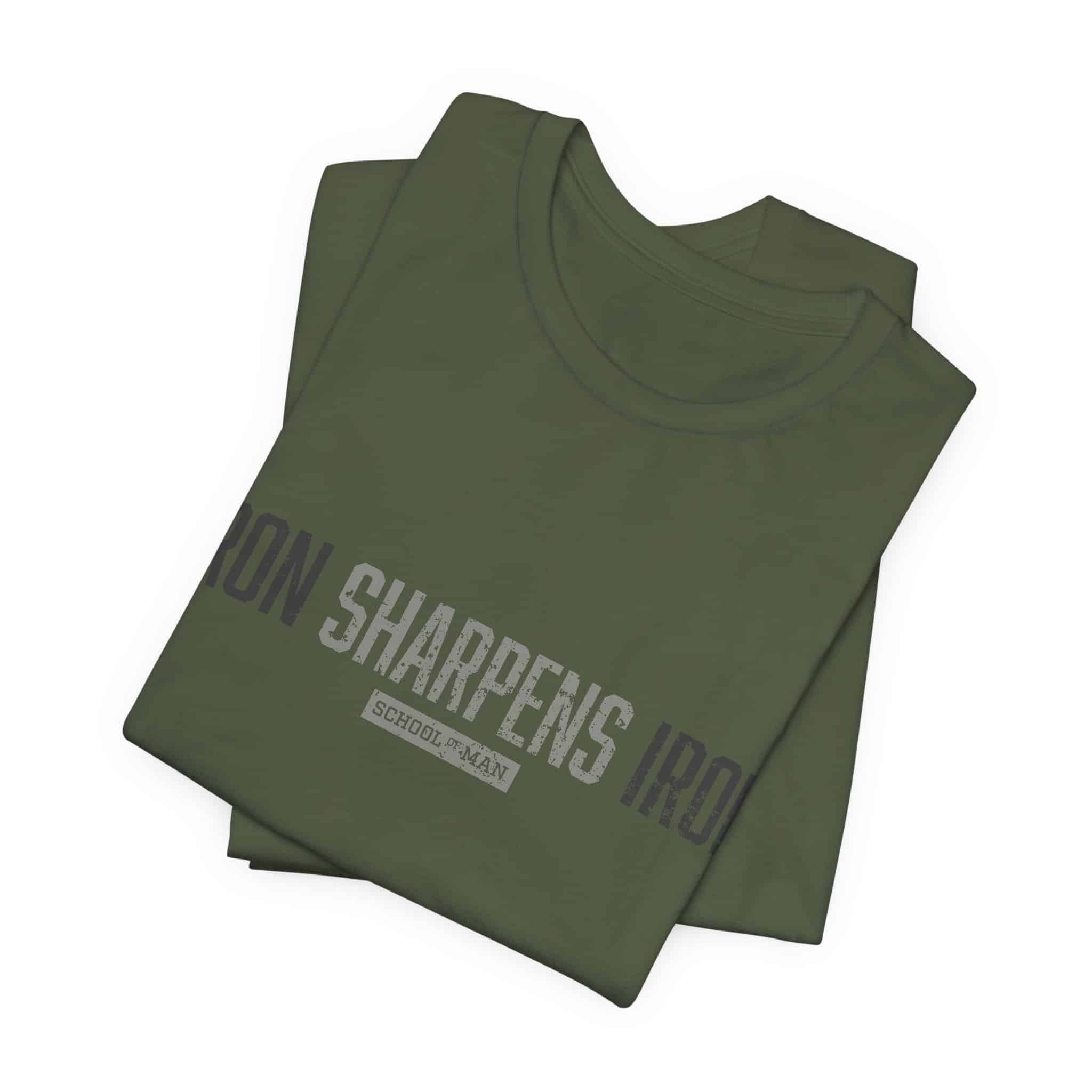 Iron Sharpens Iron T-Shirt | As One Man Sharpens Another, Faith-Based Tee - Image 23