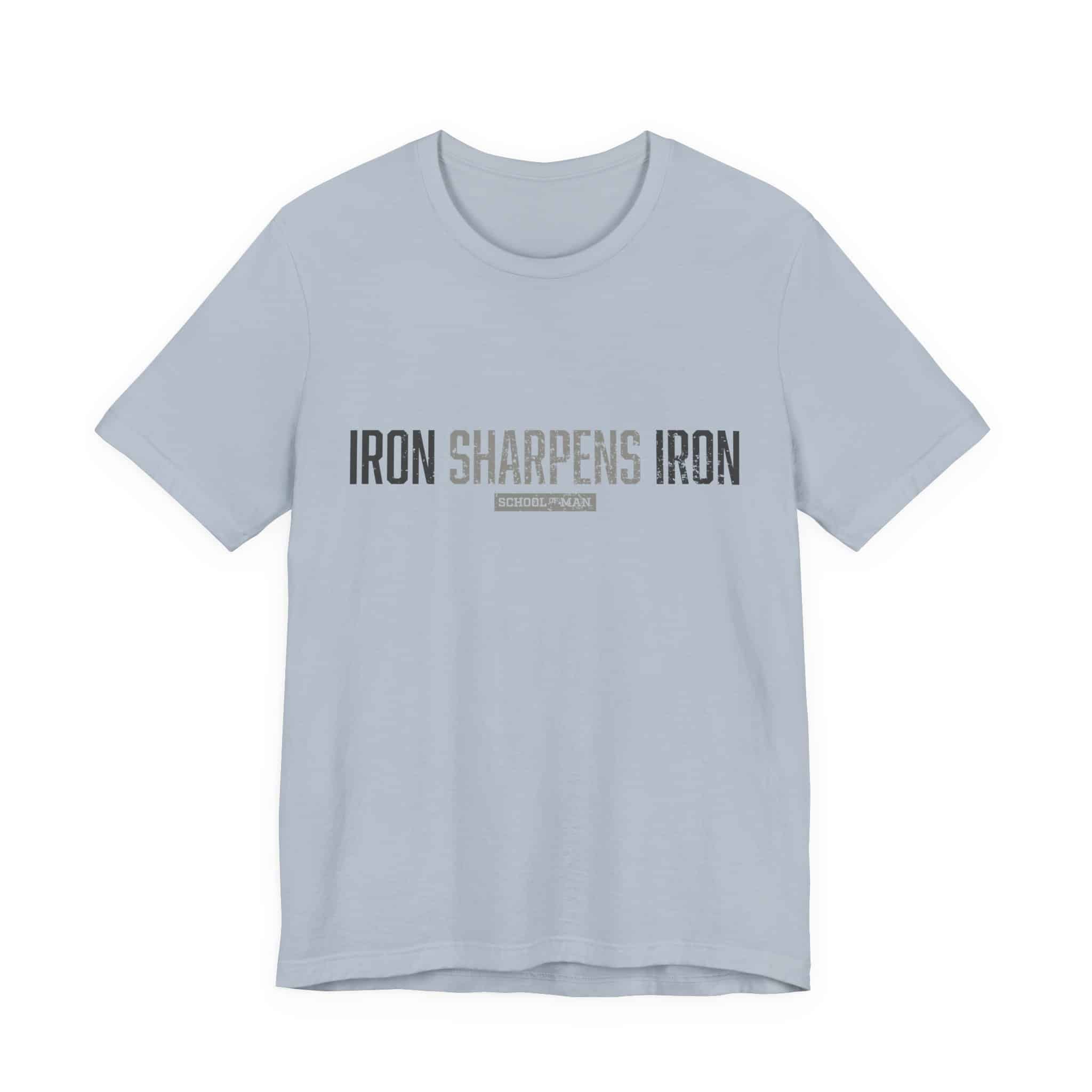 Iron Sharpens Iron T-Shirt | As One Man Sharpens Another, Faith-Based Tee - Image 33